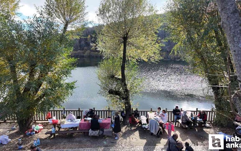 Başkentliler hafta sonu Çubuk Karagöl Tabiat Parkı'na akın etti