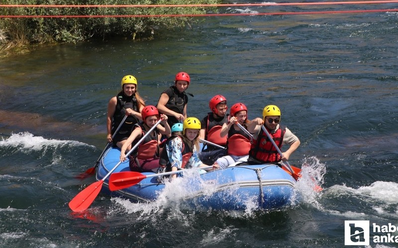 Başkentliler rafting yapmak için oraya akın ediyor!