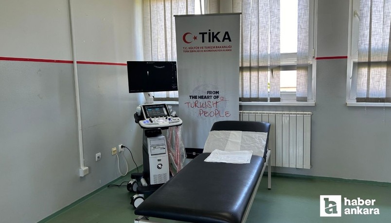 TİKA Bosna Hersek’teki bir sağlık kuruluşuna ultrason cihazı gönderdi