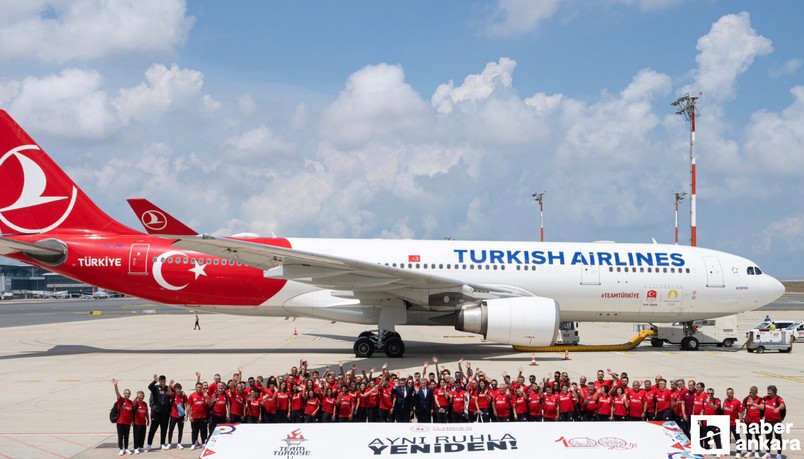 Milli sporcularımız olimpiyatlar için Paris'e doğru yola çıktı