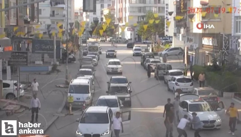 Ankara Çubuk'ta trafik ışığında bekleyen gurbetçi aileye bıçaklı saldırı