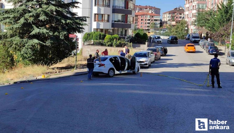Ankara Çankaya'da silahlı saldırı! Gündüz vakti araba tarandı