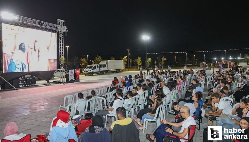 Sincan Belediyesi Açık Hava Sineması düzenlemeye devam ediyor