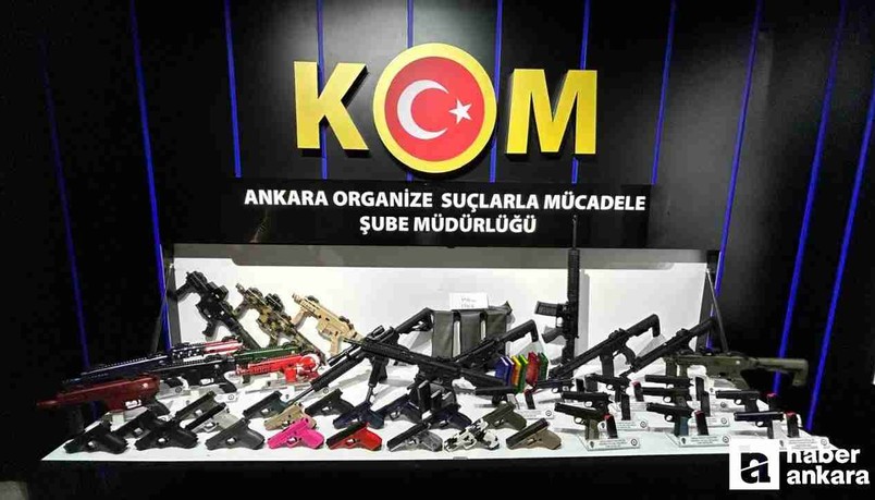 Ankara'da silah kaçakçılığı operasyonu! 16 otomatik silah ele geçirildi