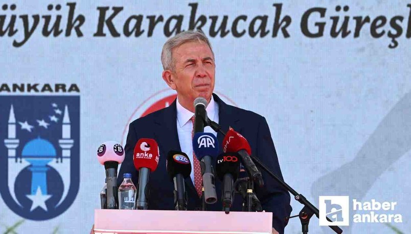 ABB Başkanı Yavaş Taha Akgül Karakucak Güreşleri organizasyonuna katıldı