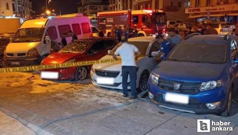 Ankara Keçiören'de bir kişi tartıştığı babasının arabasını ateşe verdi