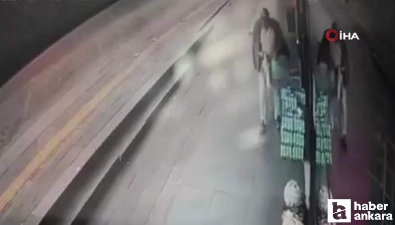 Ankara Çankaya'da dükkan önünden ayran çalan hırsız kameraya yakalandı