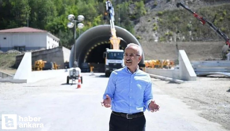 Bakan Uraloğlu Bolu Dağı Tüneli'ndeki çalışmaların 10 gün erken biteceğini duyurdu