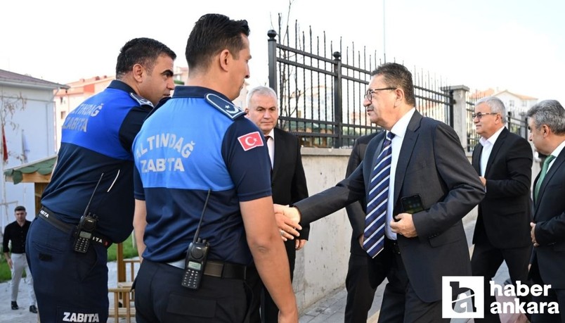 Altındağ Belediye Başkanı Tiryaki'den Zabıta memurlarına ziyaret