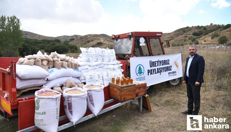 Pursaklar Belediyesi kendi ürettiği gıda ürünlerini ihtiyaç sahiplerine ulaştırdı