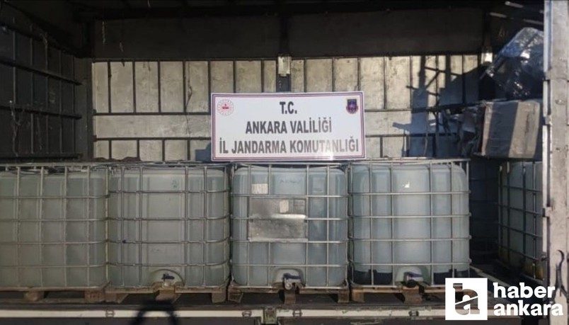 Ankara'da 10 bin litre etil alkol ele geçirildi
