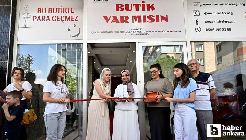 Ankara'da "Butik Var Mısın" mağazası ile yardımlar başladı!