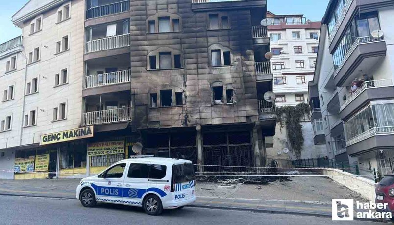 Ankara Keçiören'de yangın paniği! Bina alev alev yandı!