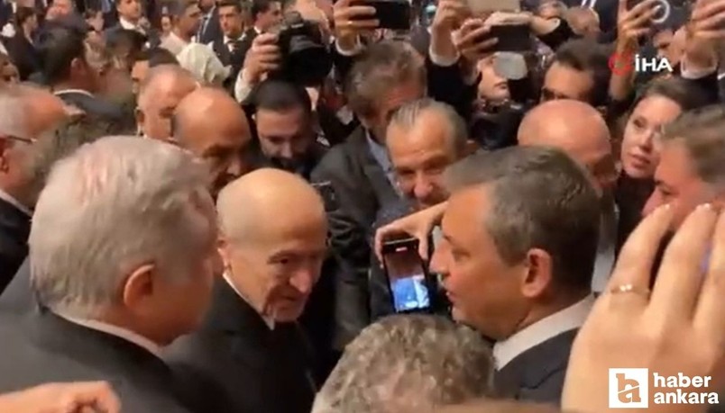 Bahçeli ile Özel arasında TBMM resepsiyonunda çok konuşulan diyalog