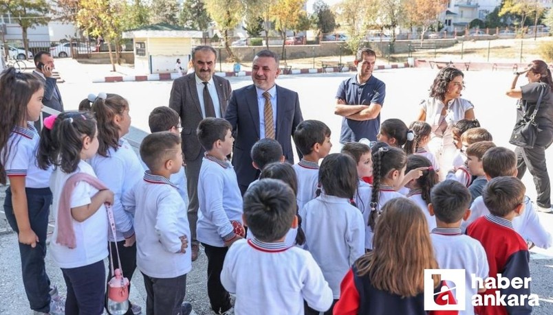 Sincan Belediye Başkanı Ercan okul ziyaretlerine devam ediyor
