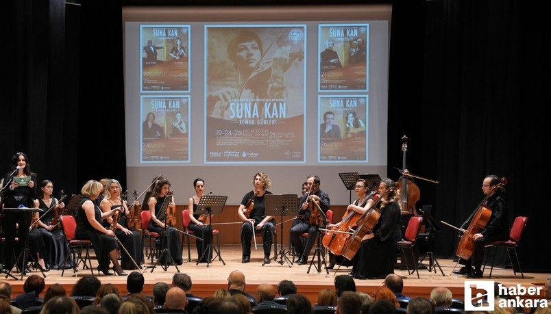 Ankara'da "Suna Kan Keman Günleri" açılış konserinde müzik ziyafeti verildi