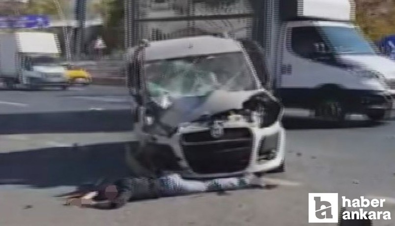 Ankara Pursaklar’da sürücü aydınlatma direği ve bariyerlere çarptı