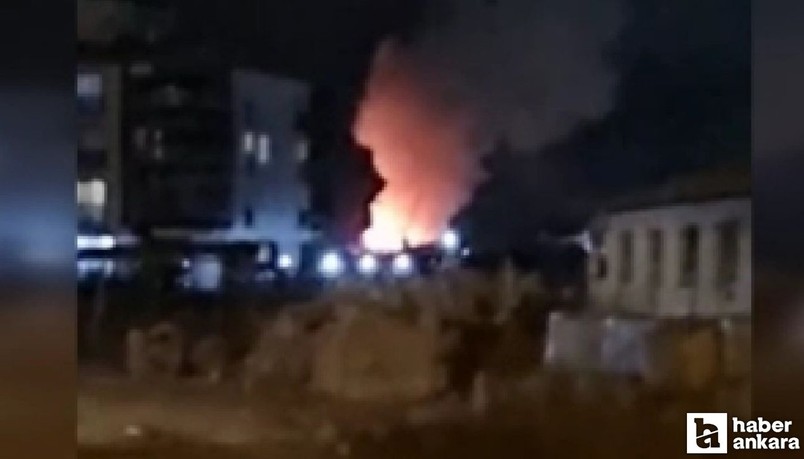 Ankara Sincan'da ahır yangını
