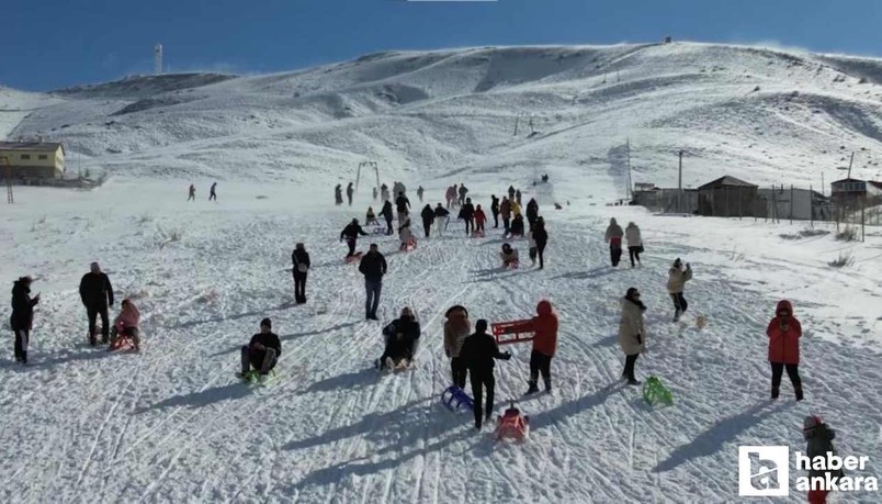 Burası Ankara'nın Uludağ'ı! Başkentliler akın ediyor karın tadı burada çıkıyor