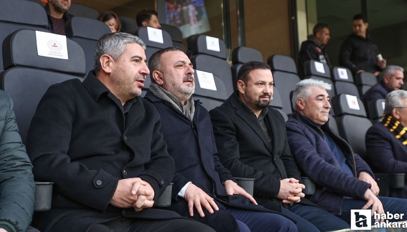 Sincan Belediye Başkanı Murat Ercan Ankaragücü'nü tribünde yalnız bırakmadı