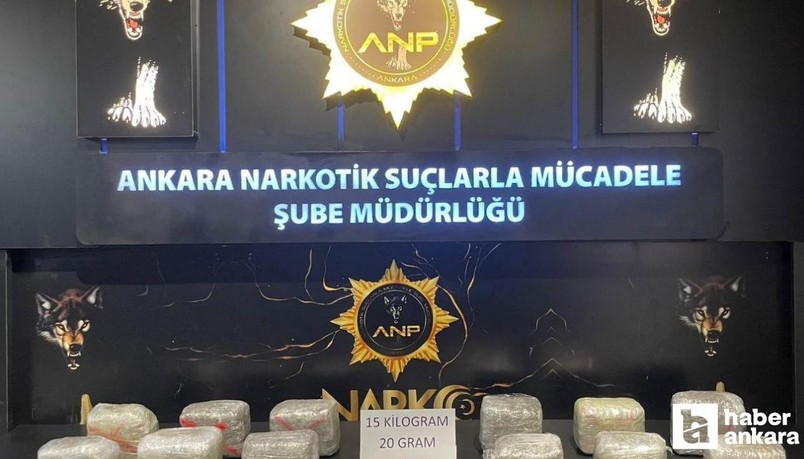 Ankara'da kamyonet kasasındaki buzdolabında yasaklı madde yakalandı