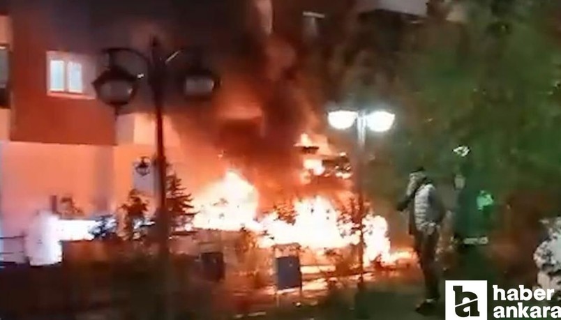 Kırıkkale’deki Kırım Parkı’nda bank yangını!