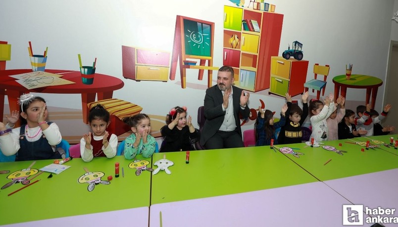 Sincan Belediyesi miniklere ilk eğitimlerini anneleriyle birlikte veriyor