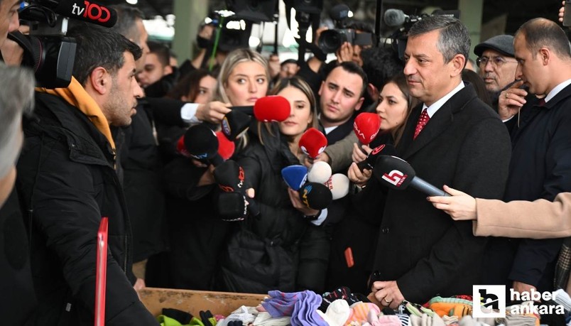 Özgür Özel Ankara'da pazar ziyareti yaptı, vatandaşın derdini dinledi!