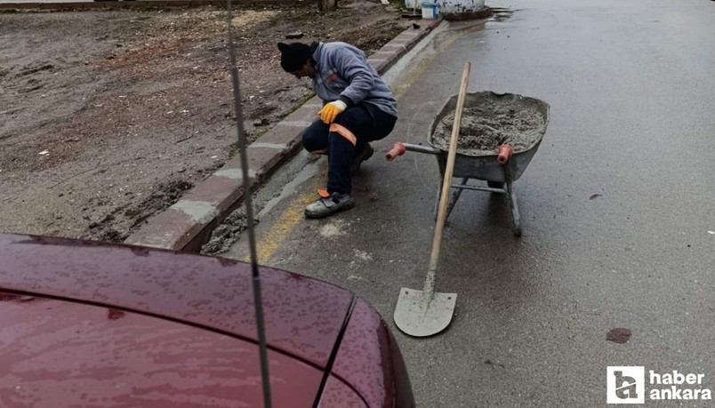 Pursaklar Belediyesi sokaklardaki sorunlara müdahale ediyor