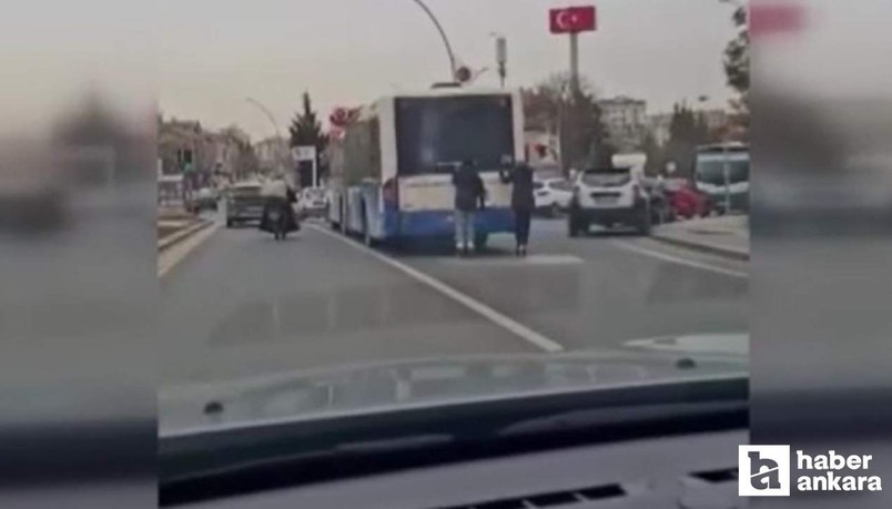 Ankara'da patenli gençler canlarını hiçe saydılar