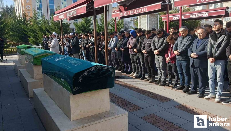 Ankara'da göcük altında kalarak hayatını kaybeden 2 işçi son yolculuğuna uğurlandı