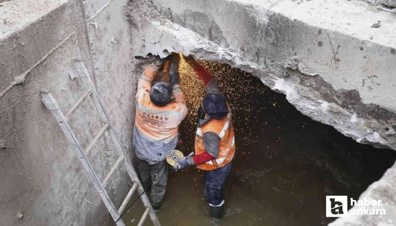 ASKİ, Yenimahalle'deki su taşkını için harekete geçti