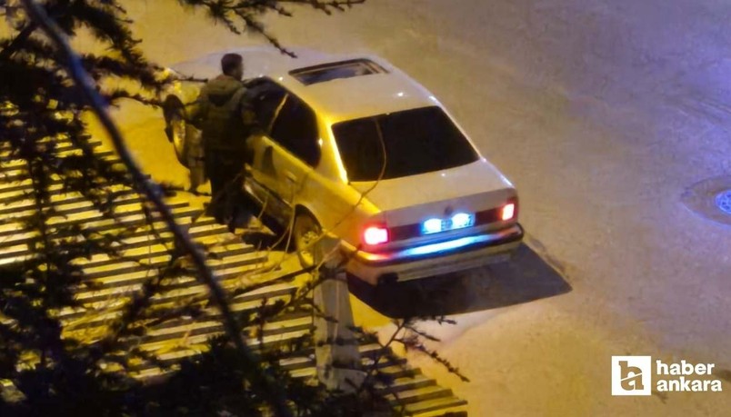 Ankara'da drift atan sürücü insanları tehdit edip kaçtı