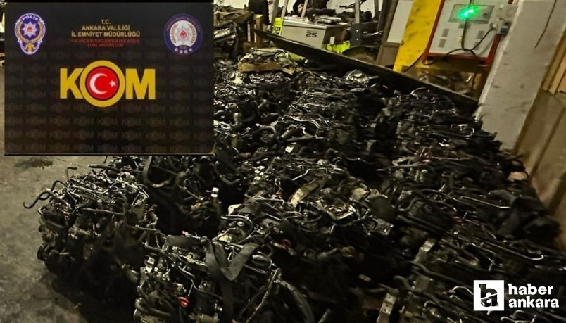 Ankara'da operasyon:  80 milyon değerinde kaçak oto yedek parçası ele geçirildi