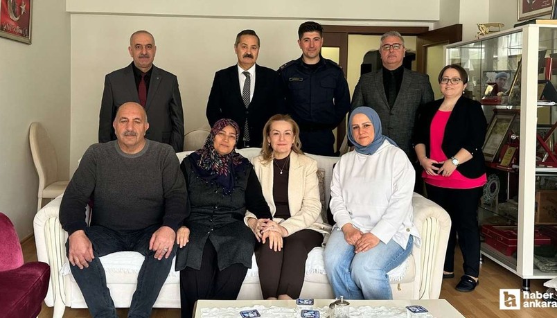 Etimesgut Kaymakamı Özlem Bozkurt Gevrek'ten şehit ailesine ziyaret