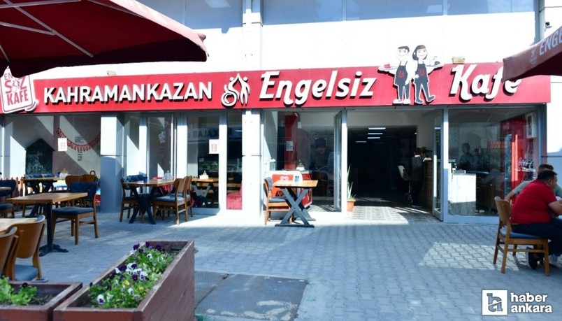 Kahramankazan Belediyesi Engelsiz Kafe'ye Ramazan ayı düzenlemesi