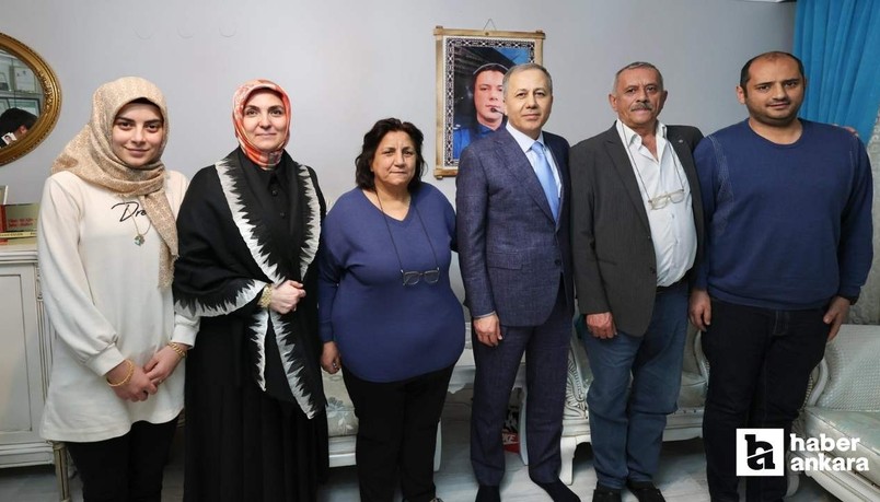 Bakan Ali Yerlikaya iftarda şehit ailesinin misafiri oldu