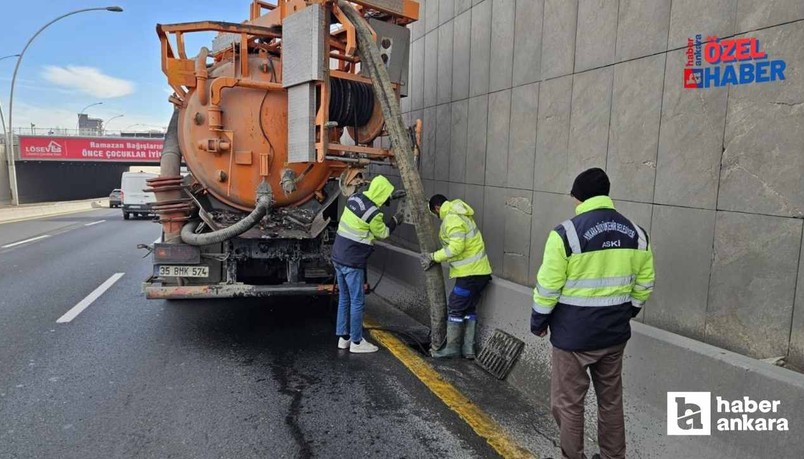 Ankara'da bahar yağmurlarına hazırlık! ASKİ temizlik çalışmalarına başladı