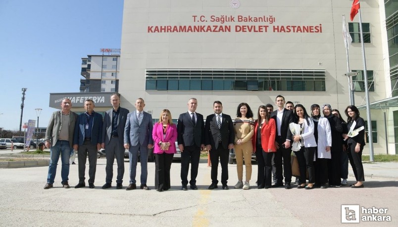 Kahramankazan Belediye Başkanı Çırpanoğlu sağlık çalışanlarının bayramını hastanede kutladı