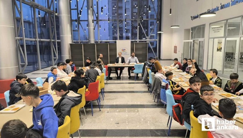Akyurt'ta öğrenciler için iftar programı düzenlendi