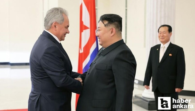 Kim Jong-Un, Rusya Güvenlik Konseyi Sekreteri Şoygu'yu  Pyongyang’da ağırladı