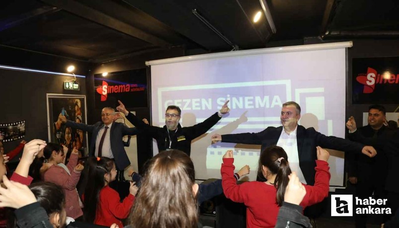 Gezen sinema tırı Çubuklu çocuklarla buluştu!