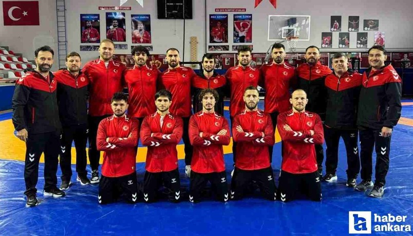 Elmadağ'da kamp tamamlandı: Milli güreşçiler Slovakya'ya gitti