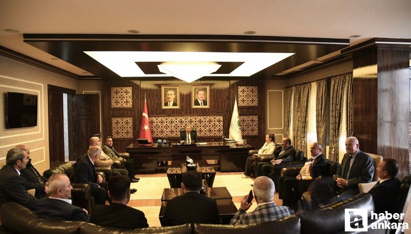Pursaklar Belediye Başkanı Çetin muhtarlar ile bir araya geldi