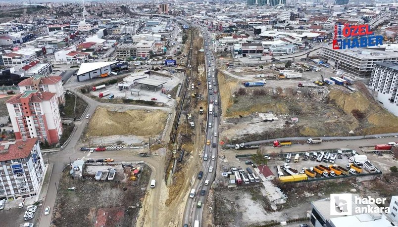 Ostim girişinde tır yolda kaldı, trafik kilitlendi!
