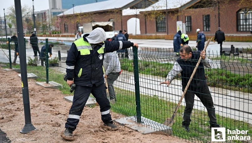 Altındağ Belediyesi Millet Bahçesinde yaz mesaisi sürüyor