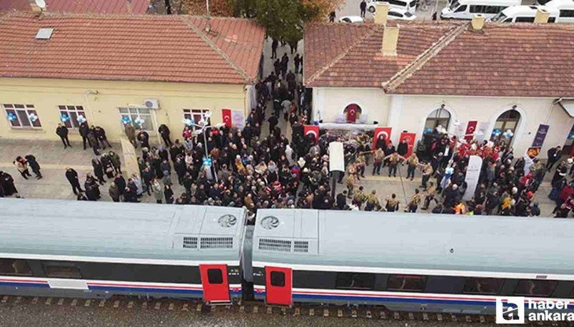Ankara'dan kalkan Turistik Tuz Ekspresi, Çankırı'ya geldi