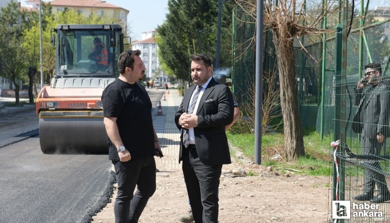 Kahramankazan Belediyesi sıcak asfalt çalışmalarına yenisini ekledi