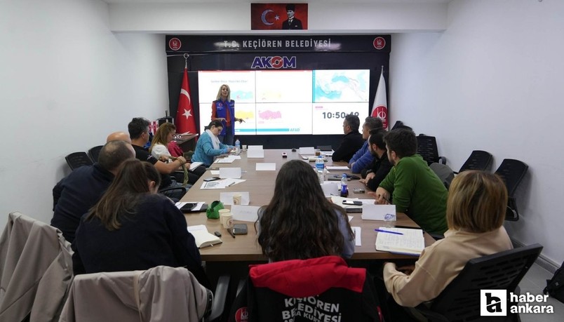 Keçiören Belediyesi personellerini afetlere karşı hazırlamayı sürdürüyor
