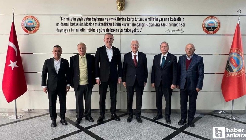 Yaşar Neslihanoğlu'ndan Türkiye Emekliler Derneğine ziyaret